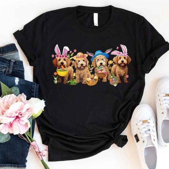 Gildan Other - Easter Goldendoodle Bunnies T-Shirt, Happy Easter Day Gift Shirt For Dog Lovers